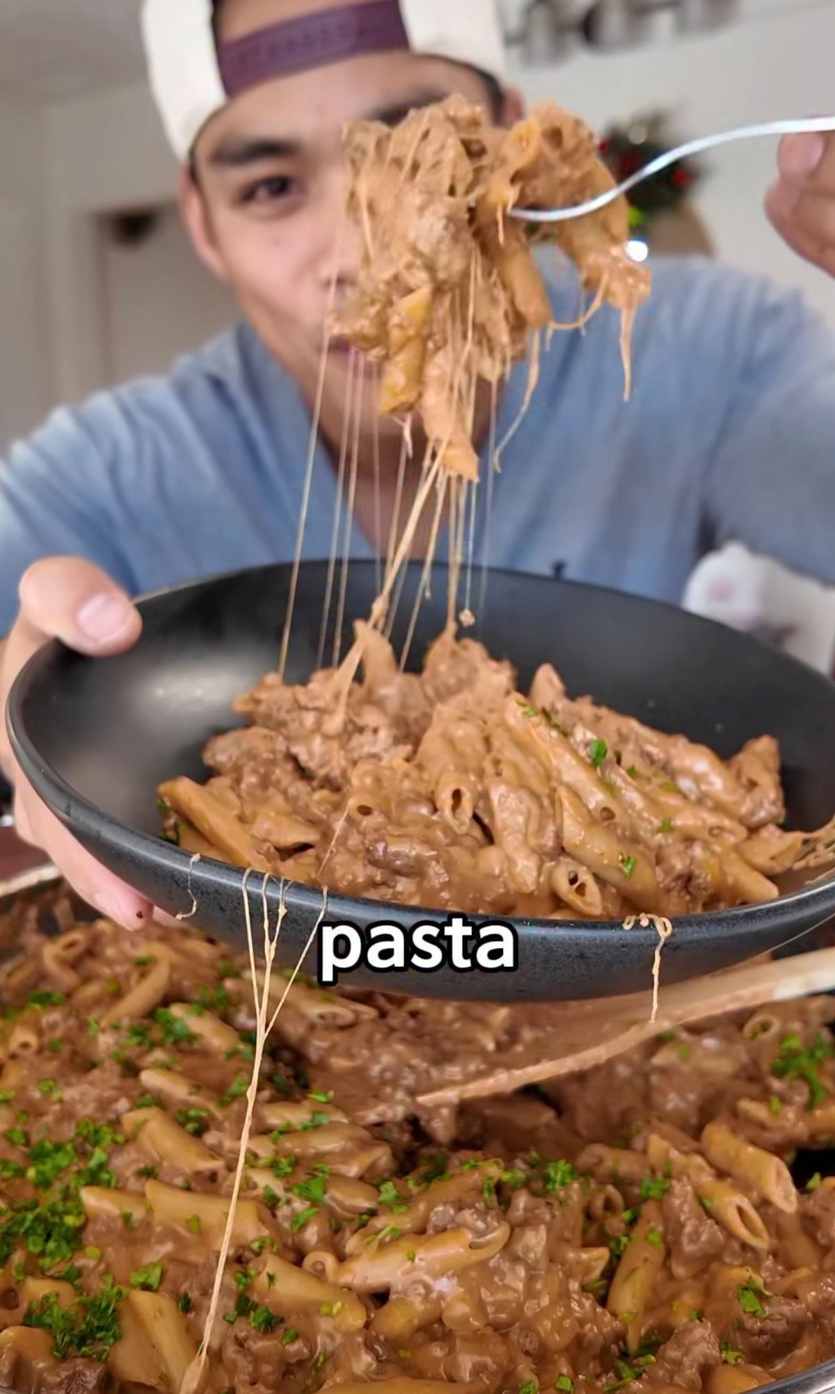 High Protein Beef and Cheese Pasta